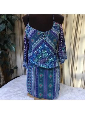 Hale Bob size med  cold shoulder dress